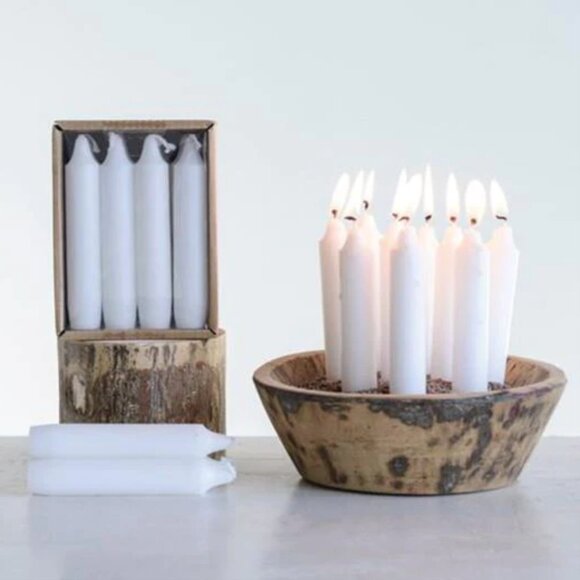 Unscented Short Taper Candles - Picture 1 of 2